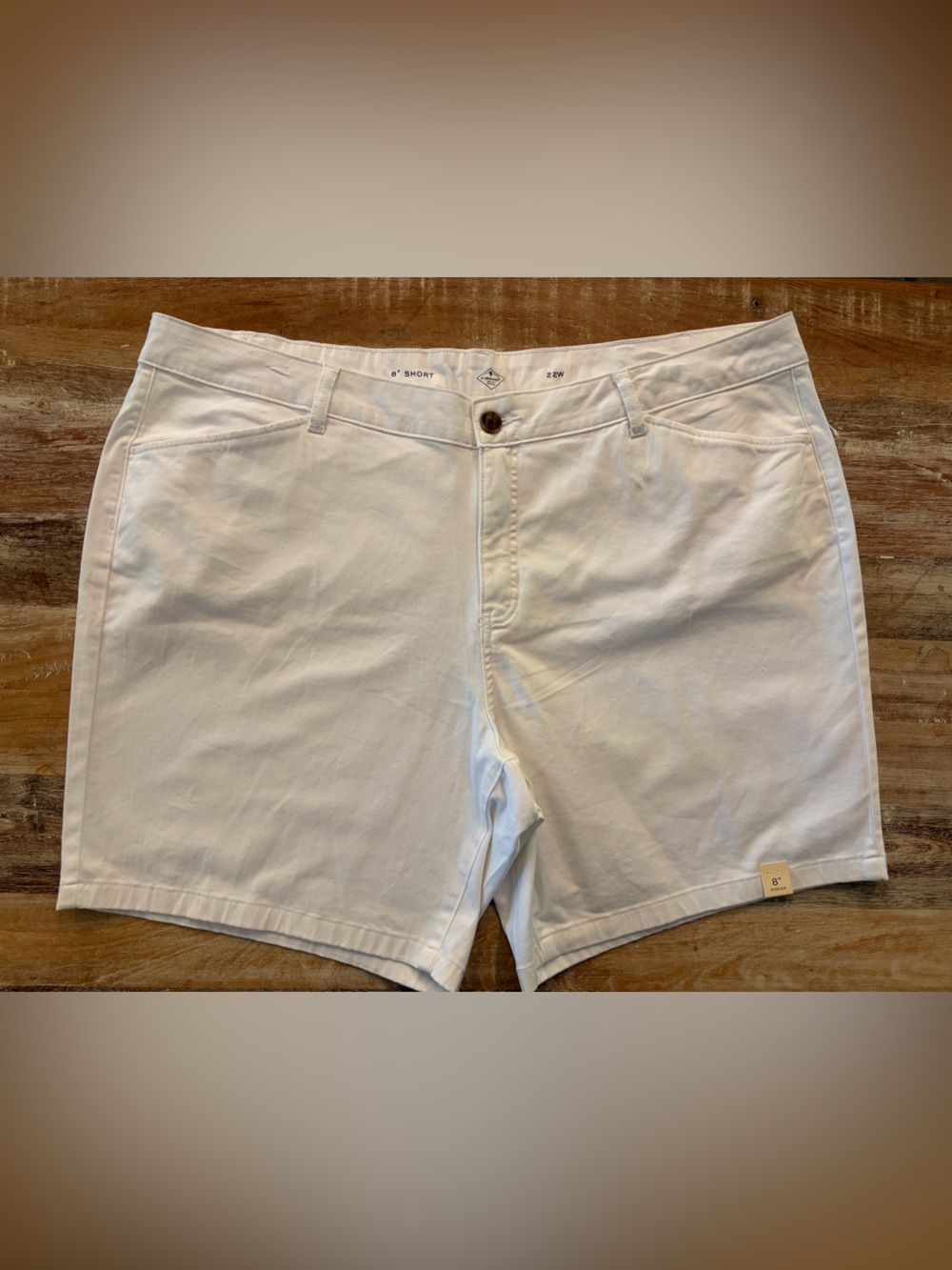 St. John's Bay‎ Women’s 8” Bermuda Shorts 22W White NWOT